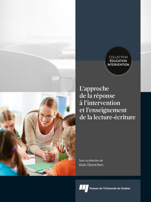 cover image of L' approche de la réponse à l'intervention et l'enseignement de la lecture-écriture